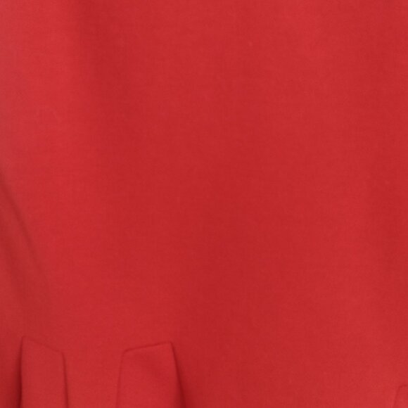 Catherine Malandrino Tomato Red Peplum Ponte Top - Picture 5 of 6